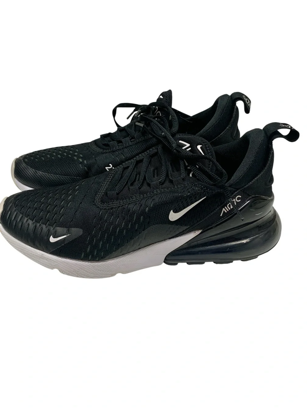 NIKE Air Max 270 Women’s Black White Athletic Lifestyle Shoes AH6789-001 Size 9
